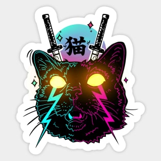 Cyber Cat Sticker